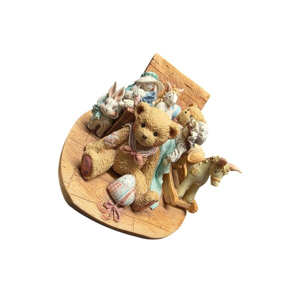 Cherished Teddies Christopher Old Friends Are the Best Friends Large Figurine - Picture 9 of 10
